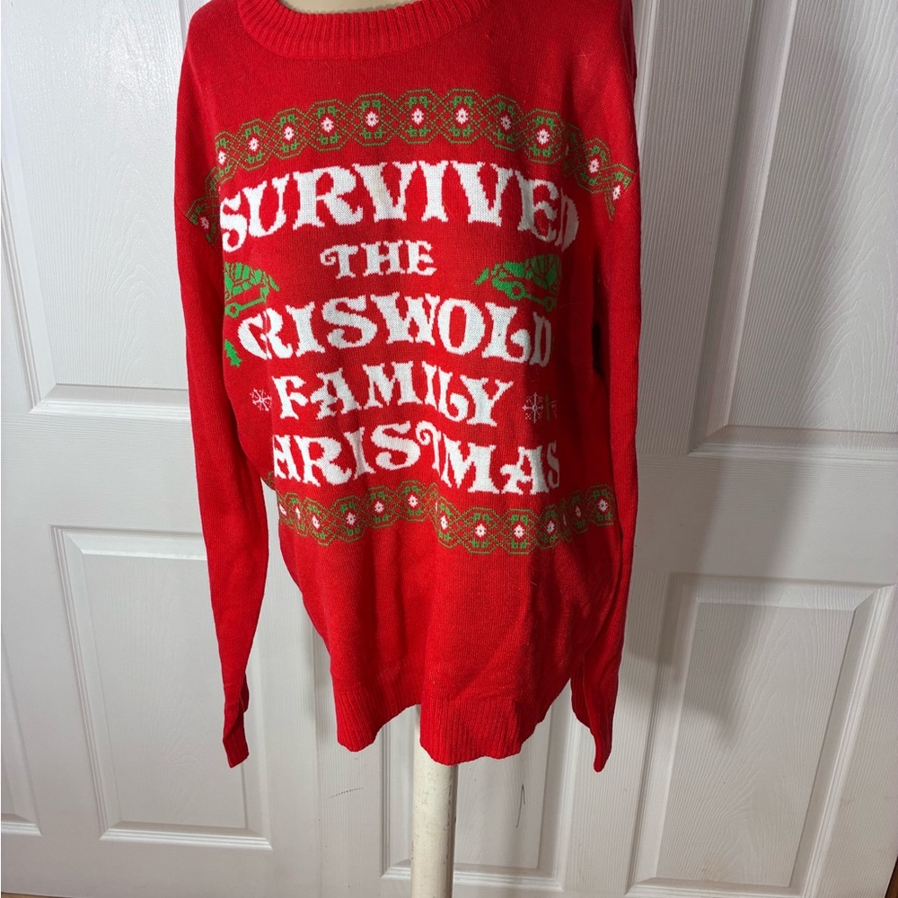 Festive Red Holiday Sweater